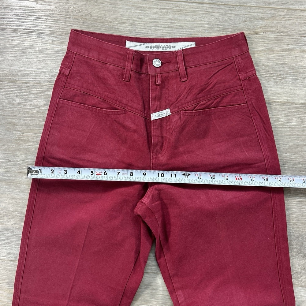 Vintage Marithe Girbaud Francois Size 7/8 Red High-Rise Tapered Jeans 90s - Picture 10 of 14
